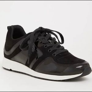 Torrid black patent leather sneakers